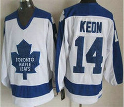 Toronto Maple Leafs #14 Dave Keon 1982-83 White CCM Vintage Throwback Authentic Stitched NHL Jersey