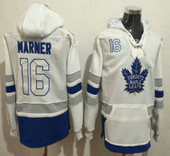 Toronto Maple Leafs #16 Mitch Marner White Authentic Stitched Hoodies Hockey 1