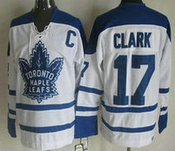 Toronto Maple Leafs #17 Wendel Clark 1964 White CCM Winter Classic Throwback Authentic Stitched NHL Jersey