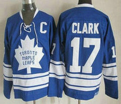 Toronto Maple Leafs #17 Wendel Clark 1966-67 Blue CCM Vintage Throwback Authentic Stitched NHL Jersey