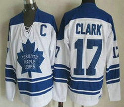 Toronto Maple Leafs #17 Wendel Clark 1966-67 White CCM Vintage Throwback Authentic Stitched NHL Jersey