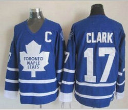 Toronto Maple Leafs #17 Wendel Clark Blue CCM Throwback Authentic Stitched NHL Jersey