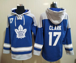 Toronto Maple Leafs #17 Wendel Clark Royal Blue NHL Stitched Pullover Hoodie