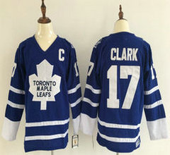 Toronto Maple Leafs #17 Wendel Clark Royal Blue Throwback Authentic Stitched NHL jersey