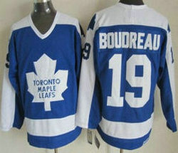 Toronto Maple Leafs #19 Bruce Boudreau 1982-83 Blue CCM Vintage Throwback Authentic Stitched NHL Jersey