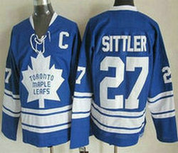 Toronto Maple Leafs #27 Darryl Sittler 1966-67 Blue Third CCM Vintage Throwback Authentic Stitched NHL Jersey