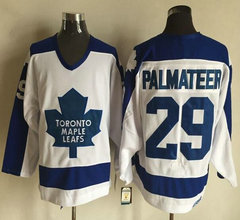Toronto Maple Leafs #29 Mike Palmateer White Throwback CCM Authentic Stitched NHL Jersey