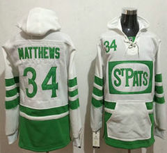 Toronto Maple Leafs #34 Auston Matthews White Authentic Stitched Hoodies Hockey