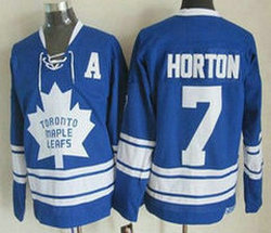 Toronto Maple Leafs #7 Tim Horton 1966-67 Blue Third CCM Vintage Throwback Authentic Stitched NHL Jersey