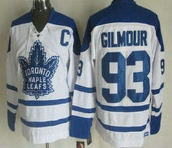 Toronto Maple Leafs #93 Doug Gilmour 1964 White CCM Winter Classic Throwback Authentic Stitched NHL Jersey