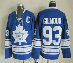 Toronto Maple Leafs #93 Doug Gilmour 1966-67 Blue Third CCM Vintage Throwback Authentic Stitched NHL Jersey