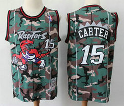 Toronto Raptors #15 Vince Carter 1998-99 New Woodland Camo Authentic Stitched NBA Jersey