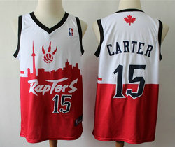 Toronto Raptors #15 Vince Carter Red White Hometown Collection Authentic Stitched NBA Jersey