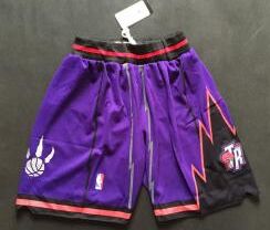 Toronto Raptors Red shorts Purple