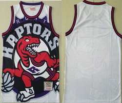 Toronto Raptors White Hardwood Classics Authentic Stitched NBA Jersey