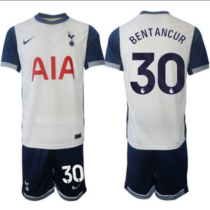 Tottenham Hotspur 2024-25 #30 BENTANCUR home Soccer Club Jersey