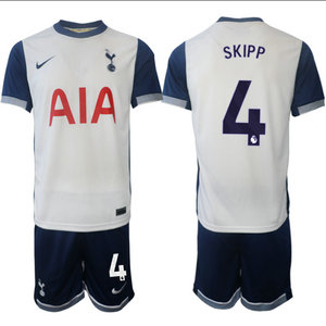 Tottenham Hotspur 2024-25 #4 SKIPP home Soccer Club Jersey