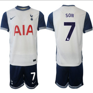 Tottenham Hotspur 2024-25 #7 SON home Soccer Club Jersey