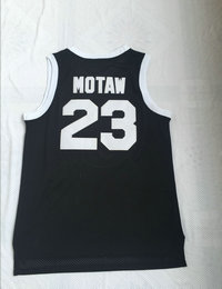 Tournament ShootOut #23 Motaw Black Throwback Movie Basketball Jersey