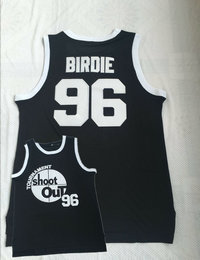 Tournament ShootOut #96 Birdie Black Throwback Movie Basketball Jersey