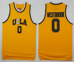 UCLA Bruins #0 Russell Westbrook Gold Basketball Stitched NCAA Jersey