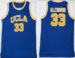 UCLA Bruins #33 Lew Alcindor Blue College Basketball Jersey