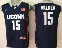 UConn Huskies #15 Kemba Walker Navy Blue College Basketball stitched Jersey