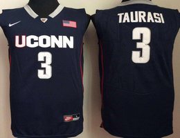 UConn Huskies #3 Diana Taurasi Blue College Basketball stitched Jersey