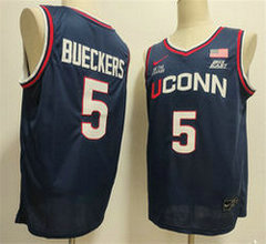 UConn Huskies #5 Paige Bueckers Navy Stitched Basketball Jersey