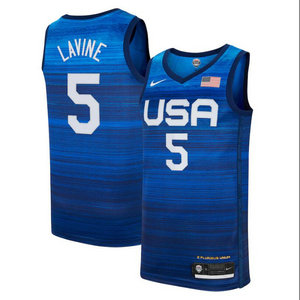 USA Team #5 Zach LaVine 2021 Tokyo Olympics Jersey