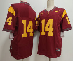 USC Trojans #14 Jayden Maiava Red Football Stitched Jersey