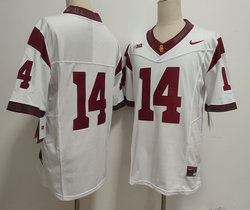 USC Trojans #14 Jayden Maiava White Football Stitched Jersey