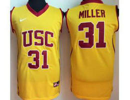 USC Trojans #31 Reggie Miller College Basketball Jersey Yellow