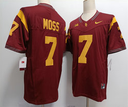 USC Trojans #7 Miller Moss 2023 F.U.S.E. Red Stitched Jersey