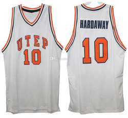 UTEP Miners #10 Tim Hardaway Authentic Stitched NBA jersey