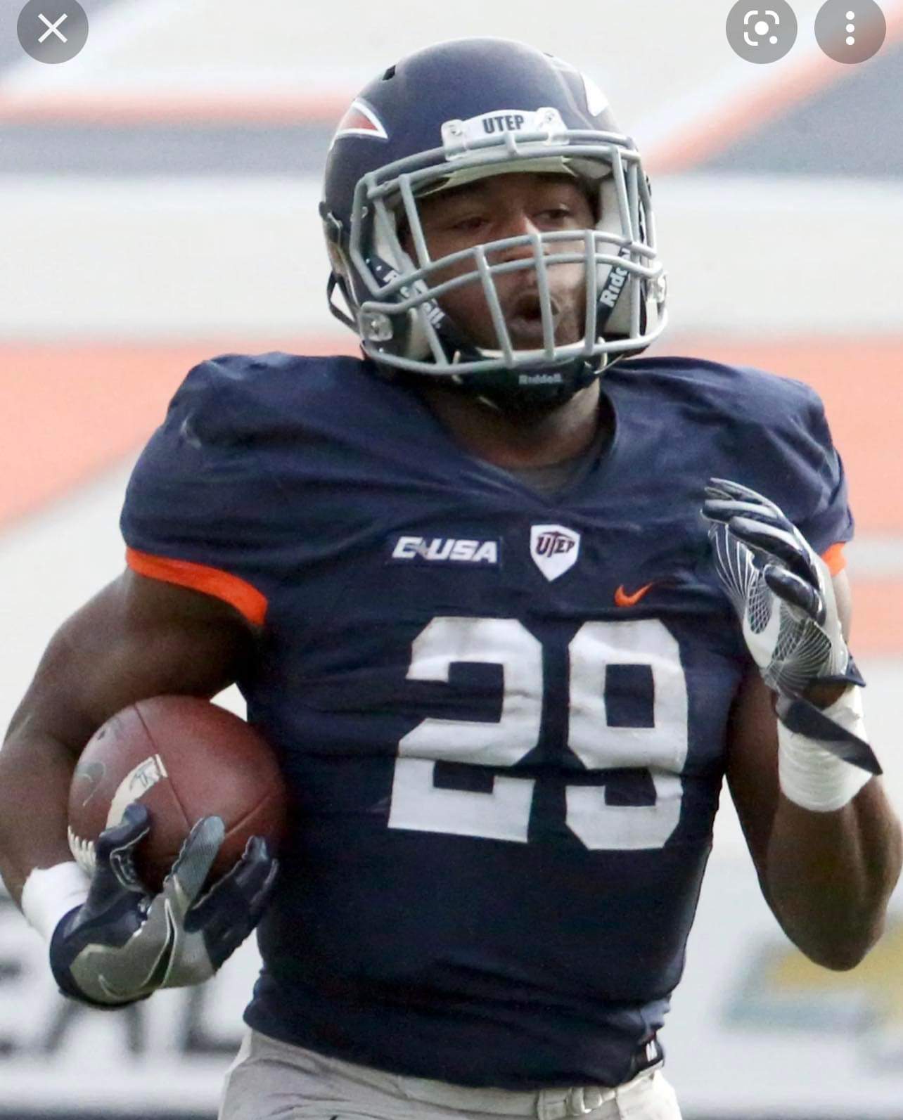 UTEP Miners #29 Aaron Jones blue jersey