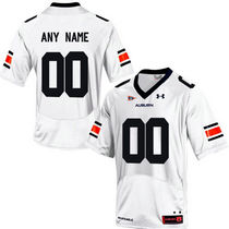 Under Armour Auburn Tigers Customized College Football White Authentic Stitched NCAA Jersey