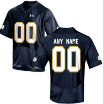 Under Armour Norte Dame Fighting Irish Customized Blue Authentic Stitched NCAA Jersey