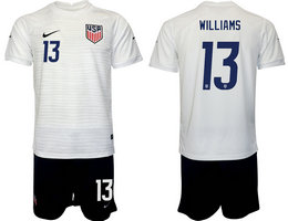 United States #13 WILLIAMS 2022 World Cup National Soccer Jersey
