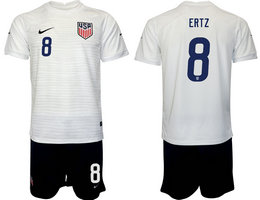 United States #8 ERTZ 2022 World Cup National Soccer Jersey