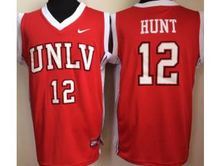 University of Nevada Las Vegas #12 Weixiao Hunt Red College Basketball Jersey