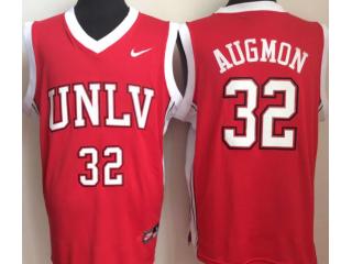University of Nevada Las Vegas #32 Stacey Augmon Red College Basketball Jersey
