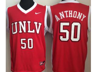 University of Nevada Las Vegas #50 Greg Anthony Red College Basketball Jersey