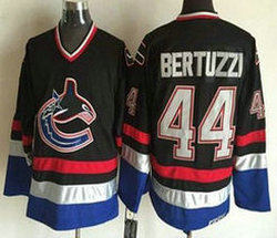 Vancouver Canucks #44 Todd Bertuzzi Black Throwback CCM Authentic stitched NHL jersey