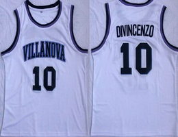 Villanova Wildcats #10 Donte Divincenzo White College Basketball Jersey