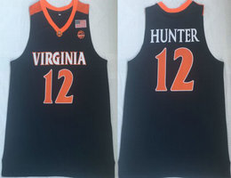 Virginia Cavaliers #12 De'Andre Hunter Blue Basketball Stitched College Jersey