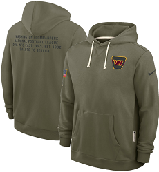 Washington Commanders Olive 2025 Salute To Service Pullover Hoodie