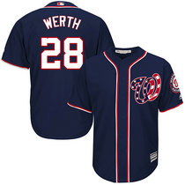 Washington Nationals #28 Jayson Werth Navy Blue Game Authentic Stitched MLB Jersey