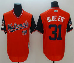 Washington Nationals #31 Max Scherzer Blue Eye 2018 Players Weekend Authentic MLB Stitched Jersey
