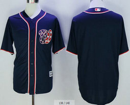Washington Nationals Blank Navy Game Authentic Stitched MLB jersey